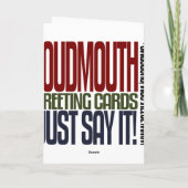 Het donkerblauwe Teken van de Vrede, Wenskaart Bedankkaart (Achterkant)