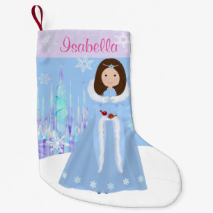 Het Donkerbruine Haar van de Prinses van de winter Kleine Kerstsok