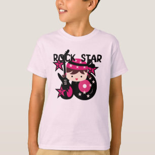 Het donkerbruine Meisje van de Ster van de Rots T-shirt