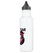 Het donkerbruine Meisje van de Ster van de Rots Waterfles (Rechts)