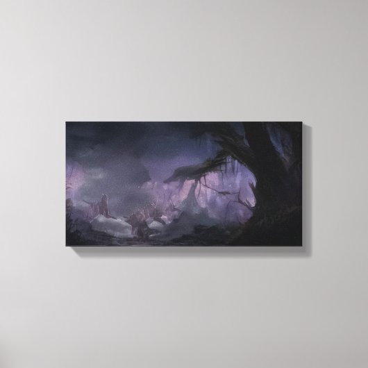 Het donkere bos canvas afdruk (Voorkant)