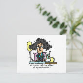 Het Donkere Haar van de Bijwerking van het Briefkaart (Staand voorkant)