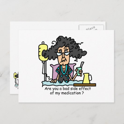 Het Donkere Haar van de Bijwerking van het Briefkaart (Voorkant / Achterkant)