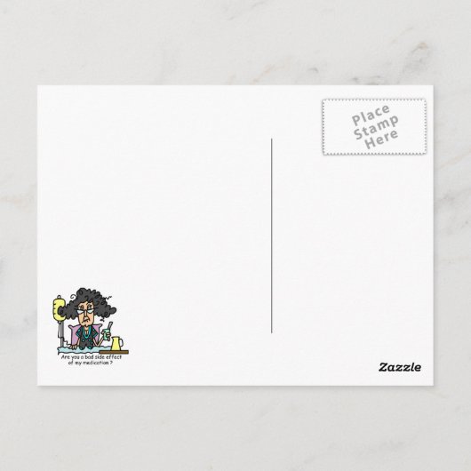 Het Donkere Haar van de Bijwerking van het Briefkaart (Achterkant)