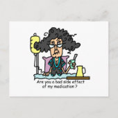 Het Donkere Haar van de Bijwerking van het Briefkaart (Voorkant)