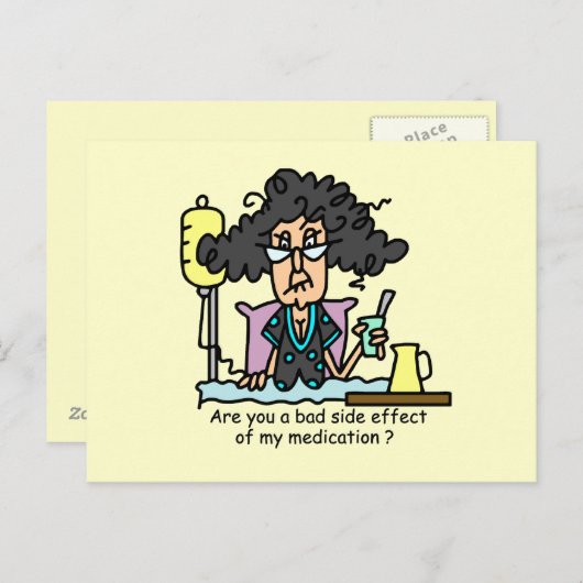 Het Donkere Haar van de Bijwerking van het Briefkaart (Voorkant / Achterkant)