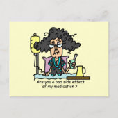 Het Donkere Haar van de Bijwerking van het Briefkaart (Voorkant)