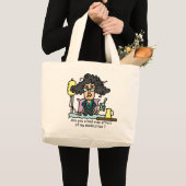 Het Donkere Haar van de Bijwerking van het Grote Tote Bag (Voorkant (product))