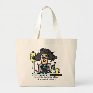 Het Donkere Haar van de Bijwerking van het Grote Tote Bag