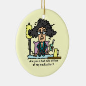 Het Donkere Haar van de Bijwerking van het Keramisch Ornament (Rechts)