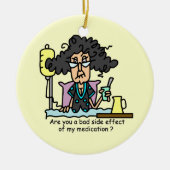 Het Donkere Haar van de Bijwerking van het Keramisch Ornament (Voorkant)