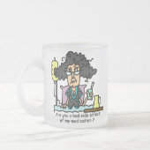 Het Donkere Haar van de Bijwerking van het Matglas Koffiemok (Links)