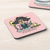 Het Donkere Haar van de Bijwerking van het medicij Drankjes Onderzetter (Linkerzijde)