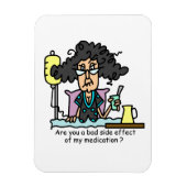 Het Donkere Haar van de Bijwerking van het medicij Magneet (Verticaal)