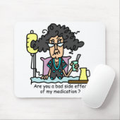 Het Donkere Haar van de Bijwerking van het medicij Muismat (Met muis)