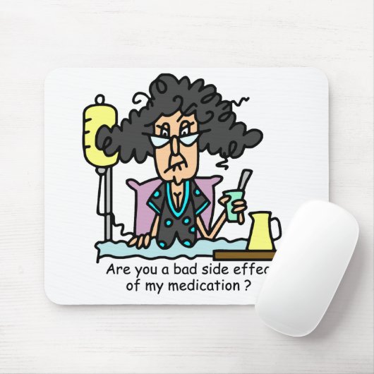 Het Donkere Haar van de Bijwerking van het medicij Muismat (Met muis)