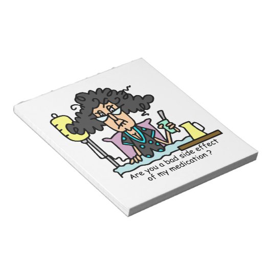 Het Donkere Haar van de Bijwerking van het medicij Notitieblok (Schuin)