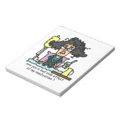 Het Donkere Haar van de Bijwerking van het medicij Notitieblok (Linkerzijde)