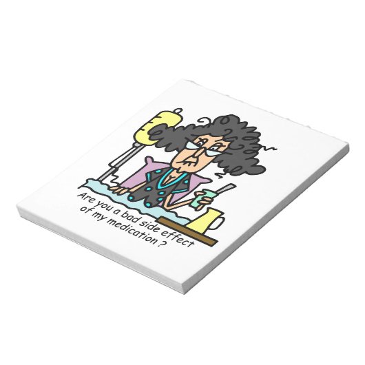 Het Donkere Haar van de Bijwerking van het medicij Notitieblok (Linkerzijde)