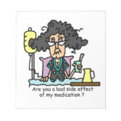 Het Donkere Haar van de Bijwerking van het medicij Notitieblok (Voorkant)