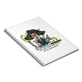 Het Donkere Haar van de Bijwerking van het medicij Notitieboek (Rechterzijde)