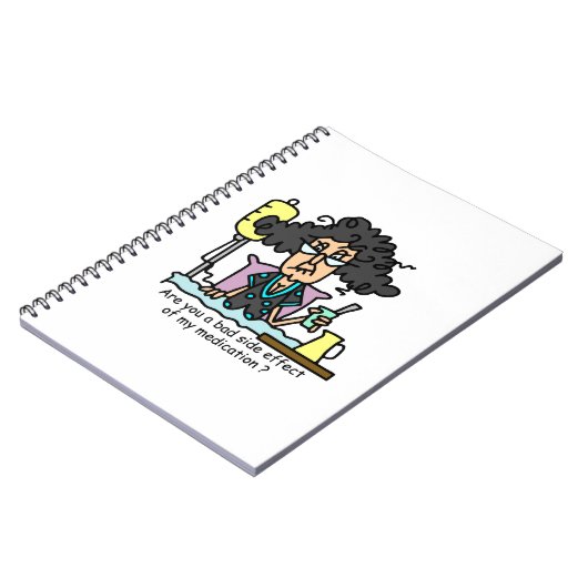 Het Donkere Haar van de Bijwerking van het medicij Notitieboek (Linkerzijde)