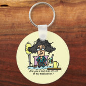 Het Donkere Haar van de Bijwerking van het medicij Sleutelhanger (Voorkant)