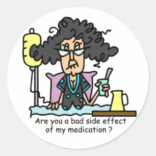 Het Donkere Haar van de Bijwerking van het Ronde Sticker
