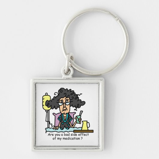 Het Donkere Haar van de Bijwerking van het Sleutelhanger (Voorkant)