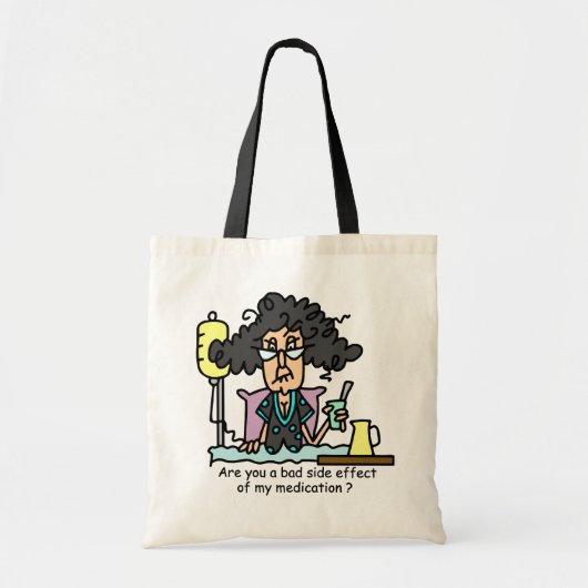 Het Donkere Haar van de Bijwerking van het Tote Bag (Voorkant)