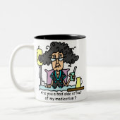 Het Donkere Haar van de Bijwerking van het Tweekleurige Koffiemok (Links)