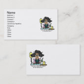 Het Donkere Haar van de Bijwerking van het Visitekaartje (Voorkant / Achterkant)