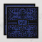 Het donkere Huwelijk van de Ridder nodigt Vierkant Kaart (Voorkant / Achterkant)