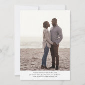 Het Donkere Malplaatje van de Foto van het Manuscr Save The Date (Achterkant)