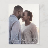 Het Donkere Malplaatje van de Foto van het Manuscr Uitnodiging Briefkaart (Voorkant)