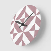 Het donkere Mauve Geometrische Patroon van de Ronde Klok (Hoek)