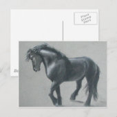 Het donkere paard briefkaart (Voorkant / Achterkant)