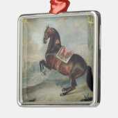 Het donkere paard 'Valido' Metalen Ornament (Links)