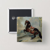 Het donkere paard 'Valido' Vierkante Button 5,1 Cm (Voorkant /achterkant)