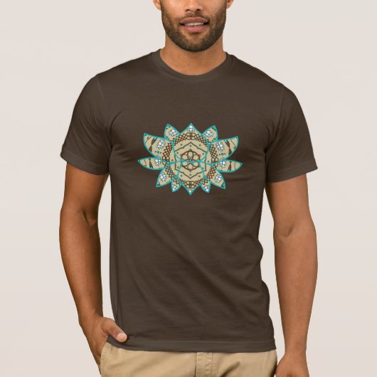 Het donkere Shirt van de Lotus Mannen (Voorkant)