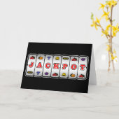 (Het donkere) Wenskaart van de Gokautomaat van de Kaart (Gele Bloem)