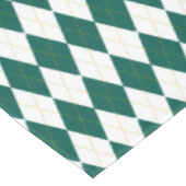 Het donkergroene | Gouden | Witte Patroon van Tafelkleed (Gekanteld)