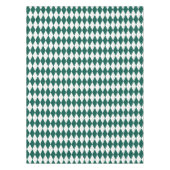 Het donkergroene | Gouden | Witte Patroon van Tafelkleed (Voorkant)