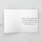 HET DONKERPAARSE WENSKAART VAN DE ZUSTER VAN KAART (Binnen)