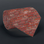 Het donkerrode Patroon van de Bakstenen muur Stropdas<br><div class="desc">Dit koele stropdas is verfraaid met een donkerrood bakstenen muurpatroon. Perfecte gift voor een bouwvakker,  een bouwer of een metselaar.</div>