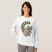 Het Donut Thief Raccoon T-shirt (Voorkant volledig)