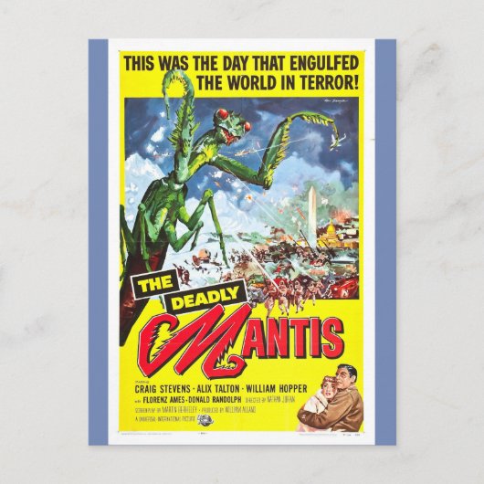 HET DOOD MANTIS poster VAN DE film Briefkaart (Voorkant)