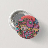 Het Doodle systeem Ronde Button 3,2 Cm (Voorkant /achterkant)