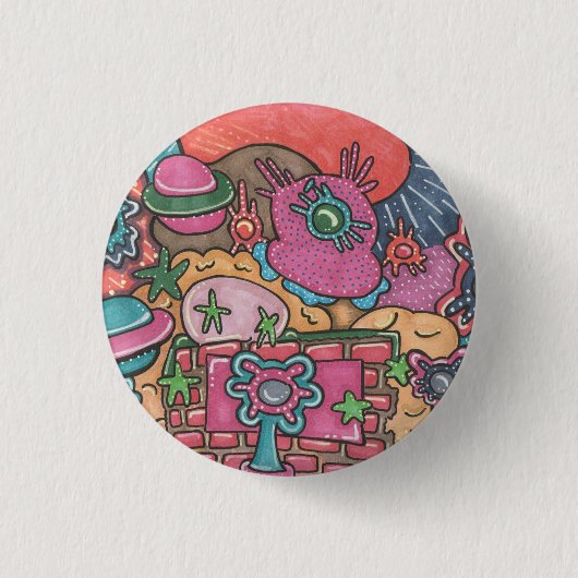 Het Doodle systeem Ronde Button 3,2 Cm (Voorkant)
