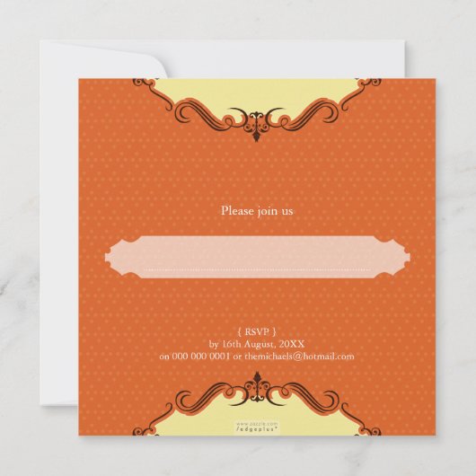 HET DOOPSEL NODIGT: UIT: viva 1SQ Kaart (Achterkant)